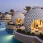 pineapple shaped poolside cabanas luxury resort 85x85